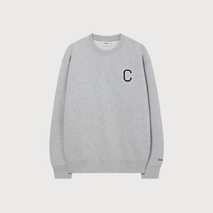 커버낫긴팔티 CQK CO2501CR31-MG C 로고 맨투맨 Melange Gray