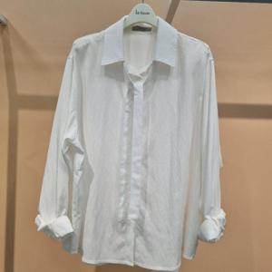 Destijl HC34 부드럽고 구김덜한 착용감좋은 오버핏 타이탈부착 롱블라우스셔츠 D2533bl09