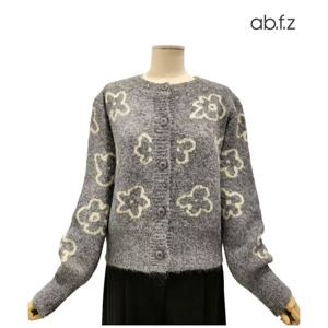 [에이비에프지]플라워 패턴 포인트 울 긴팔 니트 가디건 APA1HY35A