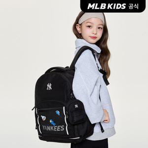 [MLB키즈 공식] 26N 베이직 원포켓 메쉬 책가방 NY (Black)7ABKB056N-50BKS