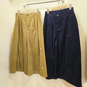 스테파니 HC07 잔골덴 투턱  반밴딩 7부 와이드팬츠 N25NP5404