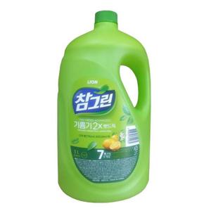 참그린 레몬녹차주방세제 3L 참그린녹차주방세제 라이온코리아.3L 1종주방세제