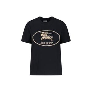 버버리 나이트 스탬프 코튼 티셔츠 8111658 A1189 Black
