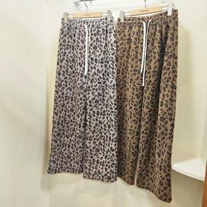 스테파니 HC07 호피 기모 외이드 밴딩팬츠 A25PT5417