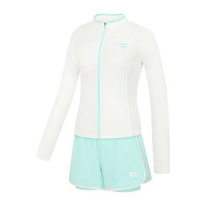 [아레나] 웨이비 레귤러핏 집업 래쉬가드 3PCS 세트 A6BL1PS01WHT-IDG