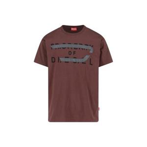 디젤 반팔 티셔츠 A21027 0DMBJ 7FG Brown