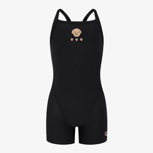 [아레나] 아레나 여아동 컬리팜 A6SG1GL01 BLK (주머니백 증정) 3부반신 드롭백 실내수영복 A6SG1GL01