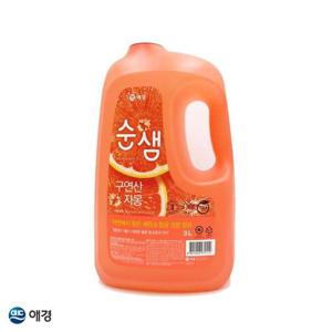 순샘 구연산 자몽 주방세제 3L 용기 1EA 주방용세제 설거지용품 주방세정제 다용도세제 과일세척제 리필세제 고농축 집들이선물