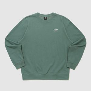 엄브로긴팔티 PQA UQ123CFS19-BGN 에센셜 스몰로고 맨투맨 / BLUE GREEN