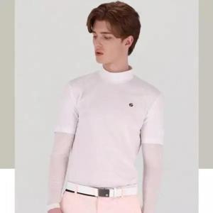 엘르골프 세이브존01 남성 목크넥 냉감소매  티셔츠 6J35452 100