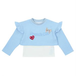 [프렌치캣(백)]S/BL 레이어드 티셔츠 Q51DAT060