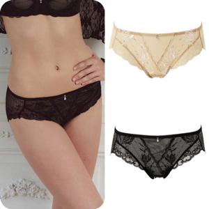 [와코루 란제리] 살루트 프리미엄 유러피안 감각의 튤레이스 시스루 노라인 망사팬티 (DPT0464S) DPT0464S