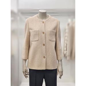 프렐린 세이브존02 모혼방스팽글노카라자켓 RJK251S10