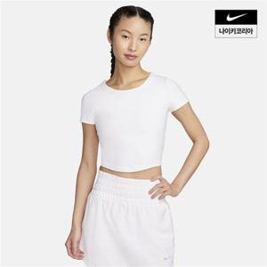 나이키 우먼스 원 피티드 드라이 핏 반팔 크롭 탑 FN2805-100 378301