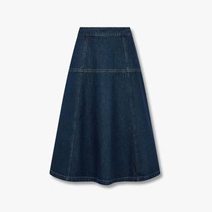 [톰보이] 백 밴딩 플레어 데님 스커트 9106162106