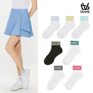 듀빅 여성 베이직 로고 레터링 삭스 DD1WAO774