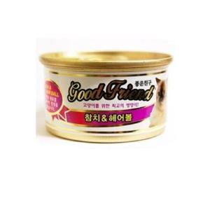 고양이열빙어 굿프랜드 캣 참치 n 헤어볼 캔 85g