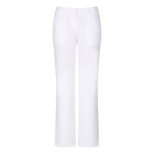 M 핑골프 NQC 121E3PT051_WH 여성 백로고 프린트 세미부츠컷 팬츠