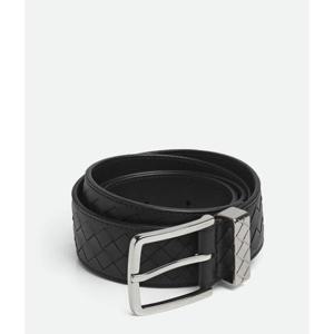 보테가베네타 가죽 벨트 843902V5XN1 8803 BLACKSILVER 8803 BLA