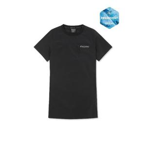 디스커버리키즈반바지 AQS DKOP71053-BKS 여아 프레시벤트 경량 우븐 포켓 반팔 원피스