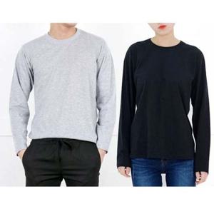 남자 긴팔 면 티셔츠 기본 라운드티 여름옷 얇은옷