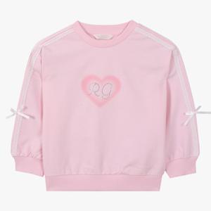 [로엠걸즈(아동)]레이스 소매 스웨트셔츠 RGMA2621P