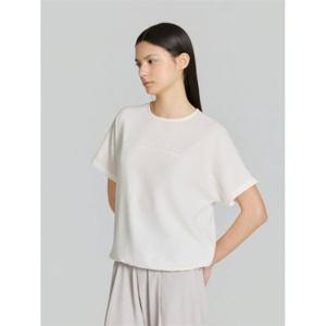 아이더 TECH LINEN (테크 린넨) 여성 우븐 반팔 라운드 티셔츠_Cream DWM26252W6 407852