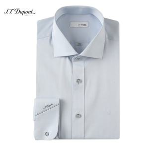 [듀퐁셔츠] (S.T듀퐁)24년 SS 신상 슬림핏 와이드 카라 트윌 솔리드 긴팔 셔츠 -SE4SM21LS304SGY(그레이) SE4SM21LS304