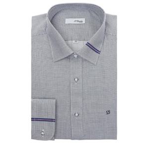 [듀퐁셔츠] 듀퐁셔츠 SE4FM21LS321SNY 구김이 적은 면텐셀 삼색포인트 슬림핏 긴팔 셔츠 SE4FM21LS321