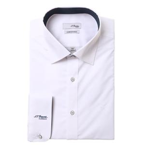 [듀퐁셔츠] 듀퐁셔츠 SE4FM22LS928SWH 면혼방 스트레치 긴소매 슬림핏셔츠 SE4FM22LS928