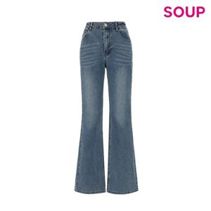 [숲] 하이웨스트 롱 부츠컷 데님 팬츠SB3DP30 SB3DP30