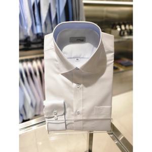 [듀퐁셔츠] 듀퐁 와이셔츠(SE5SM12LS705SWH)일반핏 긴소매 스판소재 도비 화이트 셔츠 SE5SM12LS705