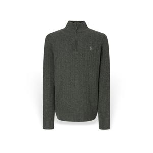 [헤지스 남성] 남성 울 케이블 하프 집업니트 HZSW5D326K2 HZSW5D326