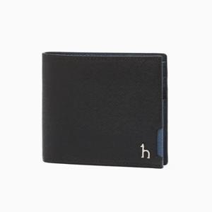 [헤지스ACC] 네이비 배색포인트 반지갑 HJWA6E381N3