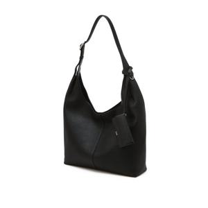 [인기신상] [DCBA6F100BK] [ABERDEEN] 블랙 천연가죽 소프트 호보백 L