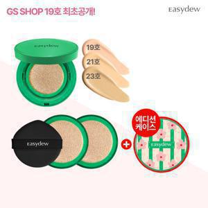 이지듀 기미쿠션 멜라 비 토닝 앰플 쿠션 모라 패키지 본품1개 리필2개 벚꽃케이스1개