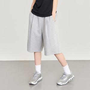 [베이직하우스] 버뮤다 팬츠 와이드 원턱 특양면 6부 반바지 (2컬러)