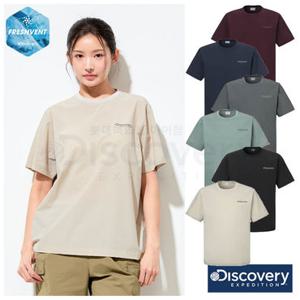[백화점]디스커버리 25SS 여름 이월(할인) 남여공용 프레시벤트 우븐 반팔티셔츠/캐주얼/나일론소재/커플/냉감기능성/세미오버핏 DXRS87053