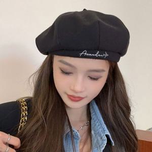 여자 베레모 데이트 화가 모자 코디 데일리 빵모자