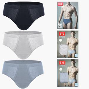 BYC 남자삼각팬티 면100 브리프 순면 무지 베이직 남성팬티