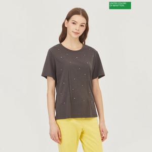 [베네통]베네통 핫피스 티셔츠 BATS93341_DG