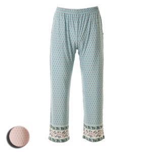 비너스 부드러운 착용감 보더 나염 스판 여성 실내복 하의 VEP3922F