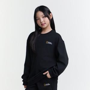 [내셔널지오그래픽키즈]K251USW960 백그래픽 맨투맨 CARBONBLACK