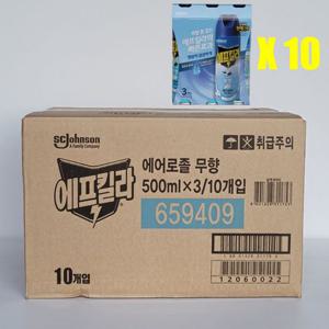 에프킬라 에어로졸 무향 500ml(3개입) 10개(1b