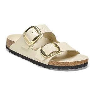 버켄스탁 뮬 슬리퍼 ARIZONA BIG BUCKLE 1026128 SHINE ECRU Shi