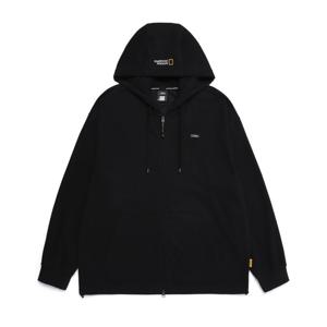 내셔널지오그래픽 N252UFT940 경량 다이마루 후드 풀집업 CARBON BLACK