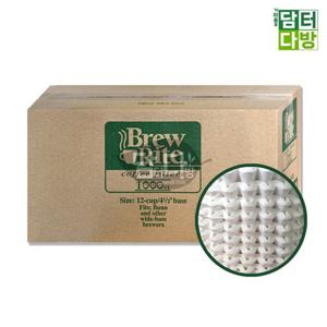 Brew Rite 원형여과지 12-cup(48번) 1박스 - 1000매 여과지 원형여과지 필터 여과필터 커피용필터 종이필터