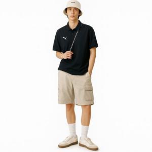 [푸마 주니어]푸마 PUMA 팀골 캐주얼 반팔티 폴로티 카라티 블랙 658605-03