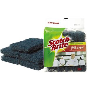 3M 강력 수세미 5EA 90x130mm (1EA) 주방수세미 부엌수세미 설거지수세미 설거지브러쉬 주방브러쉬 부엌브