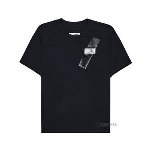 [MM6] SS25 여성 넘버 로고 패치 티셔츠 S52GC0336 M20048 900